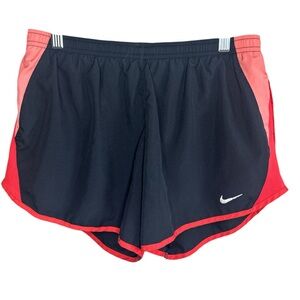 Nike Tempo Dr-Fit Running Shorts, Women's Size M, Black/Orage‎